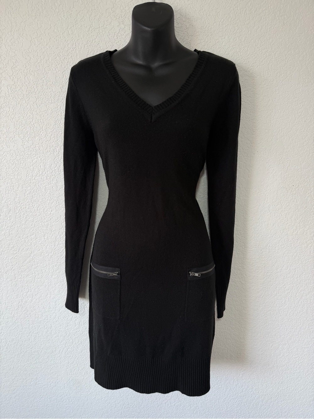 Cozy Chic IZ BYER Black Knit Sweater Dress 🖤